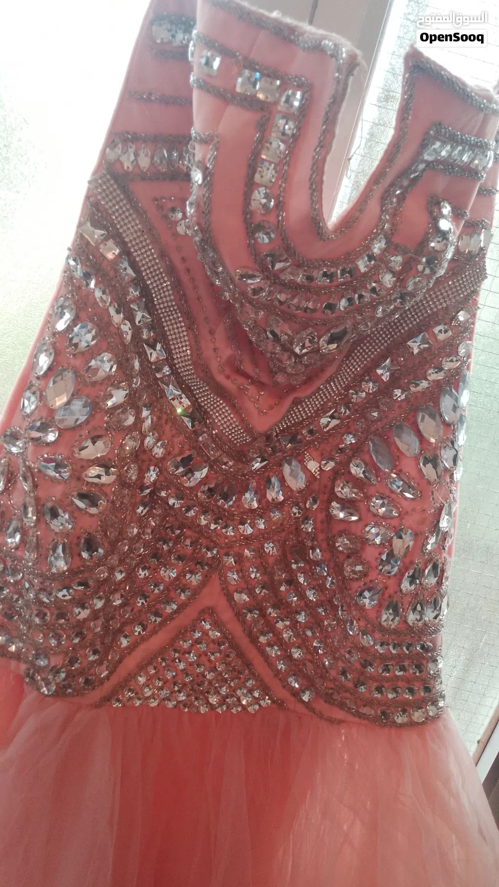فستان مشمشي صناعه تركيه