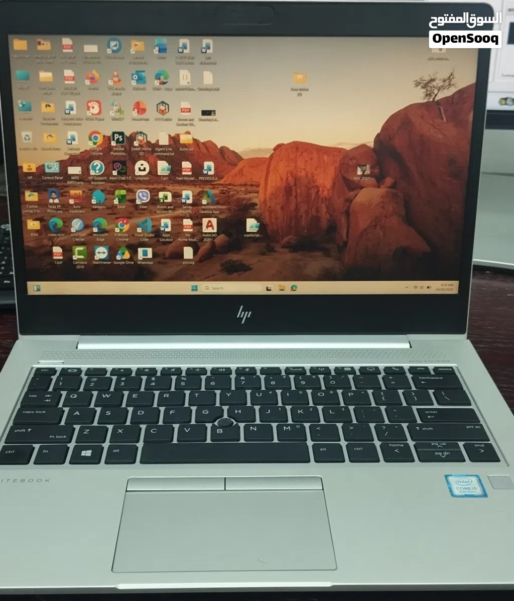 HP EliteBook – Core i5 8th Gen 16GB RAM 256GB SSD Personal Use 2Hrs+ Backup