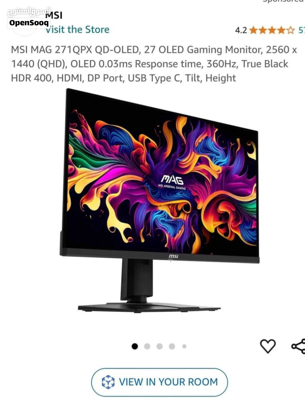 27 inch gaming monitor 360 hertz 2k