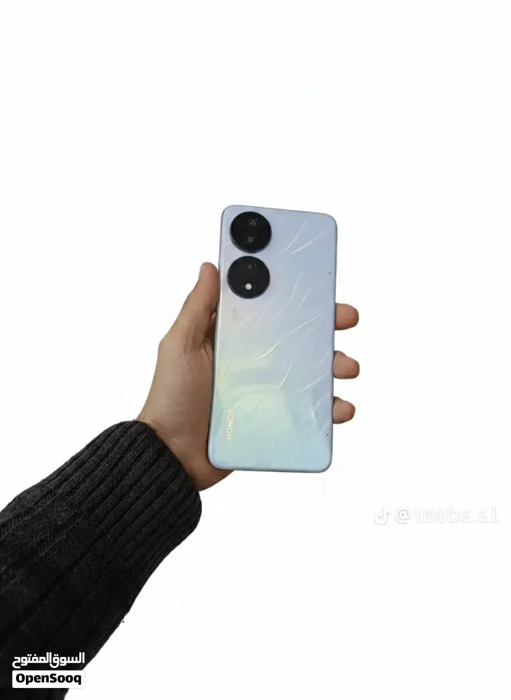 هونور X7b هاتف محمول جديد فضي بحالته ممتازة مع الكرتونة والشاحن