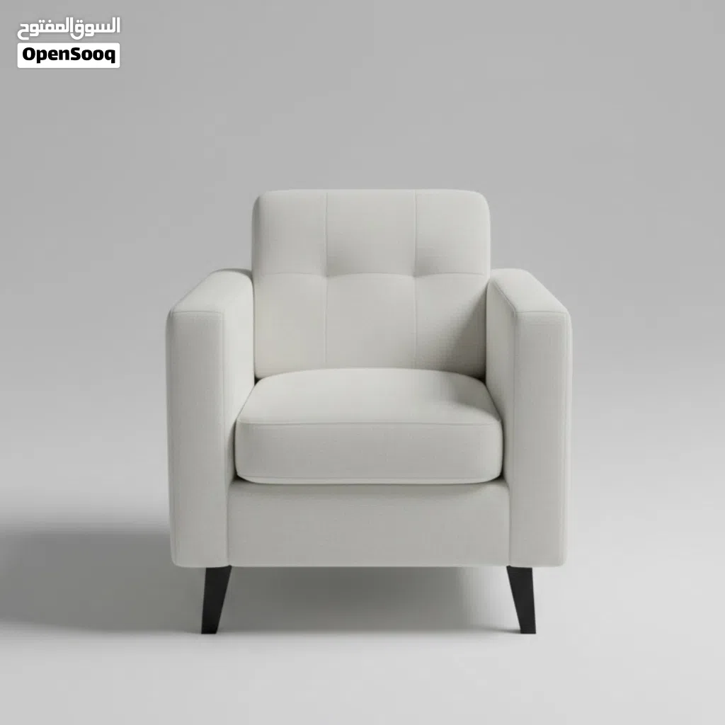 Modern 9-Piece White Sofa Luxury Chair Set (Excellent Condition