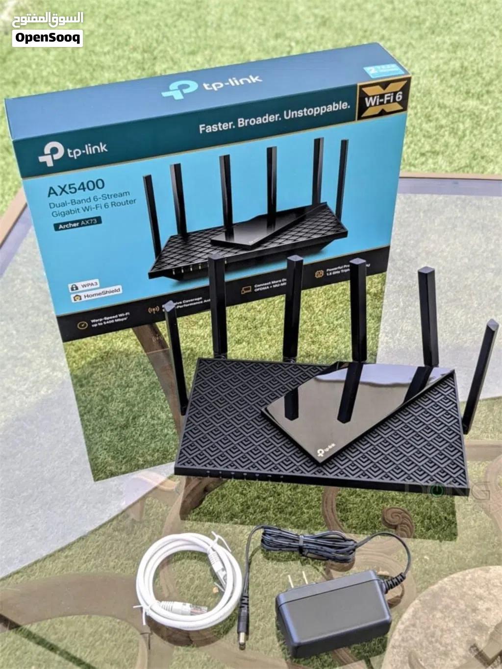 مطلوب راوتر TP-Link AX5400 AX73 نفس الي في الصورة يكون بسعر مناسب