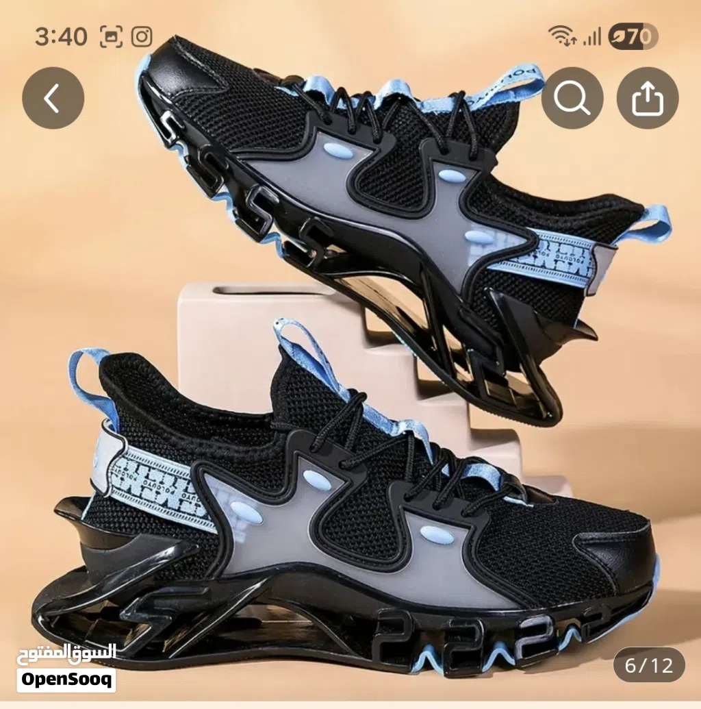 RUNNING /JUGGING SHOES FROM TEMU LIKE NEW SIZE 41 FOR 10 JDS