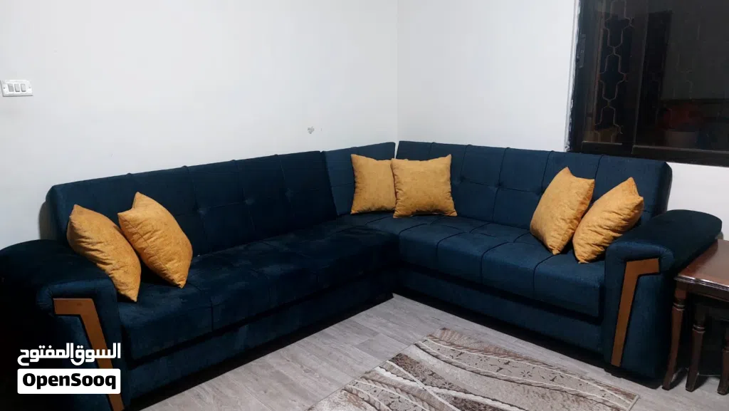 للبيع طقم كورنر تفصيل – نظام Sofa Bed مع مساحة تخزين داخلية