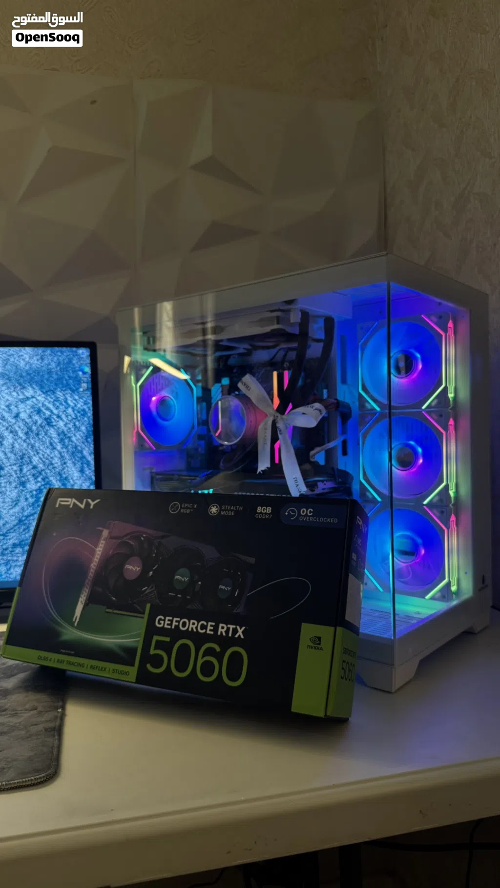بي سي 5060 3 fans i7-10th تبريد قوي وممتاز مع شكل مميز فريمات عاليه واداء قوي وضمان