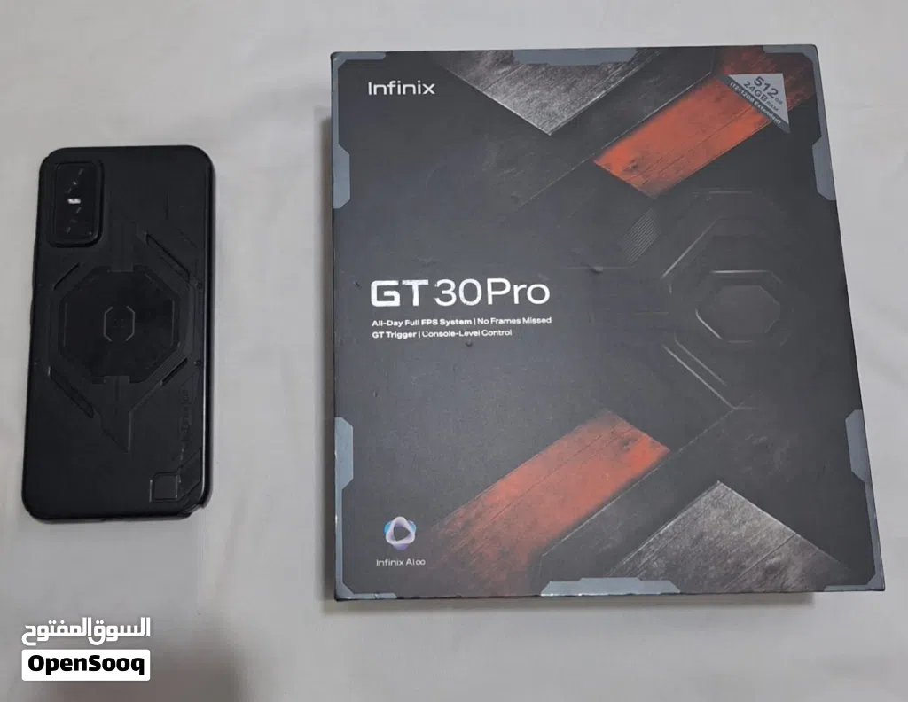 عرض الكل Infinix GT 30 Pro مستخدم ثلاثه اشهر شبه جديد مع الفاتوره والشاحن والكرتون