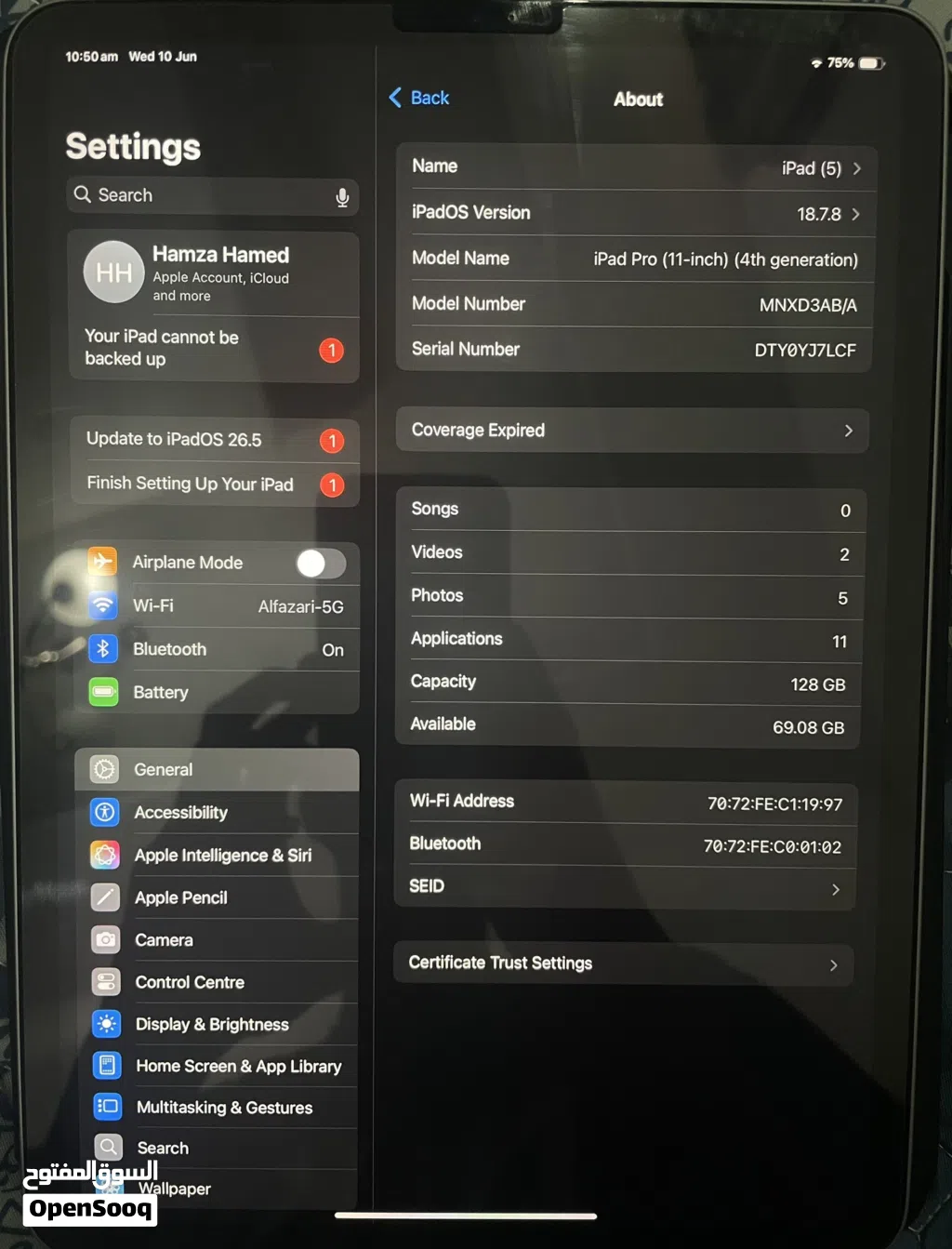iPad Pro 4th M2 11 inch