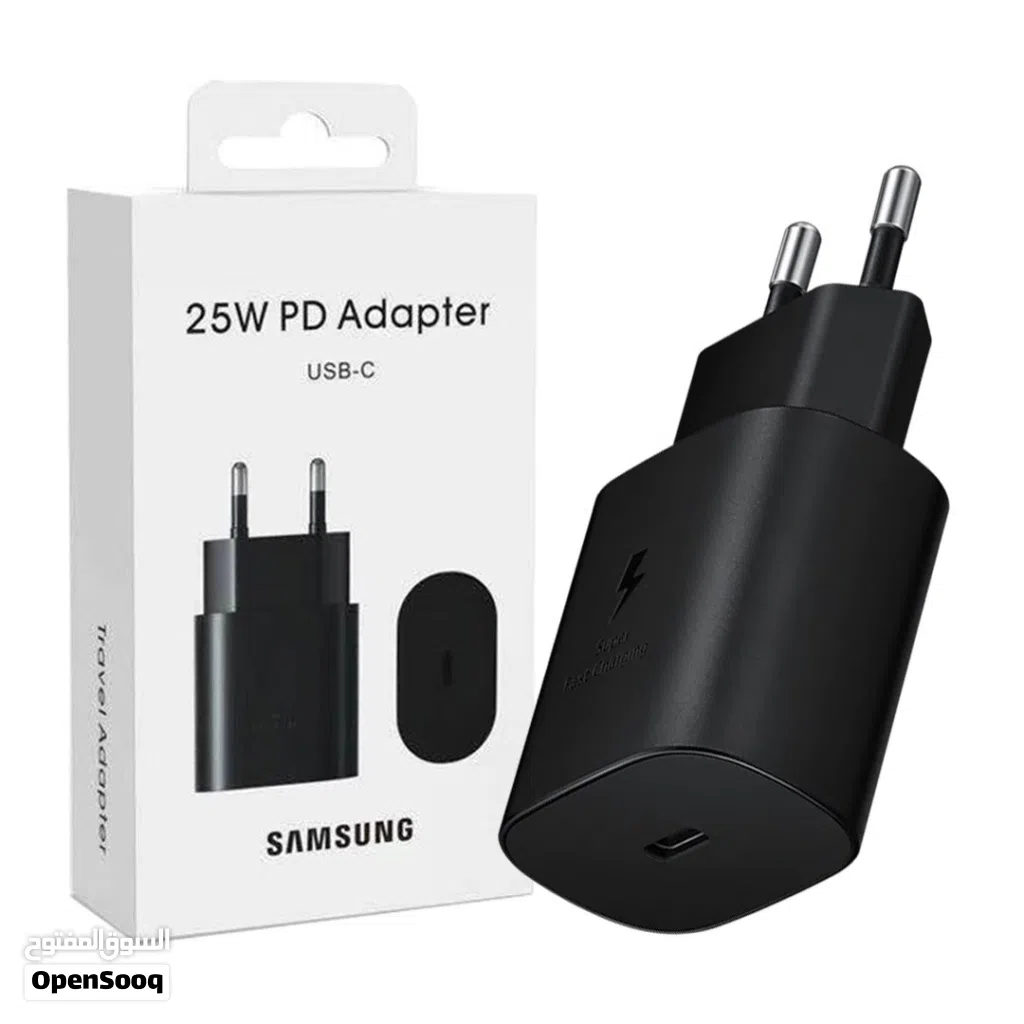 شاحن اصلي سامسونج Adapter 25W متوفر كفالة الوكيل