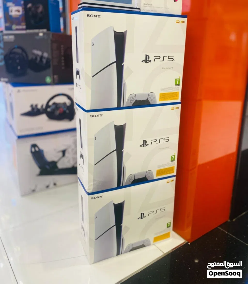 Ps5 Slim 1tb disc edition, middle east version with 1 year replacement guarantee. Official