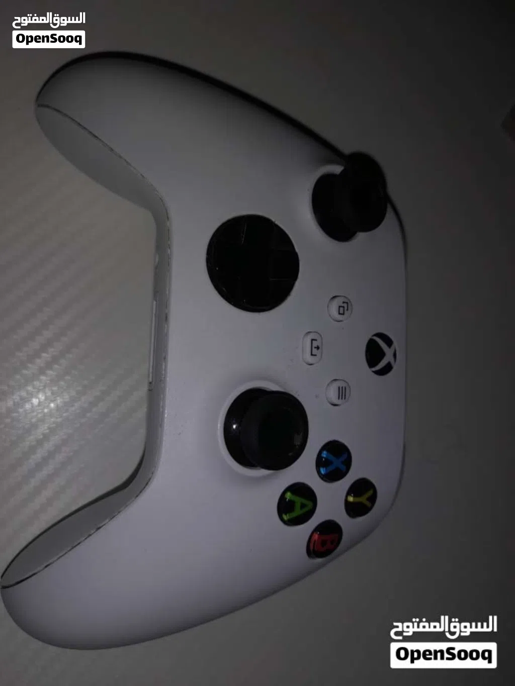 white Xbox controller with stick drift
