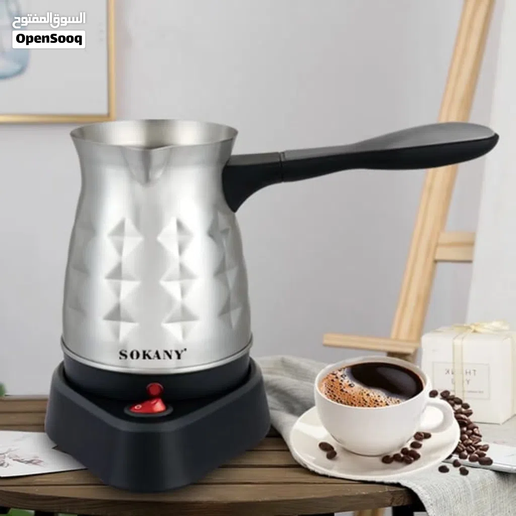 ماكينة صنع القهوة التركية الكهربائية من Sokany ابريق غلاية لاتيه اسبريسو تركي