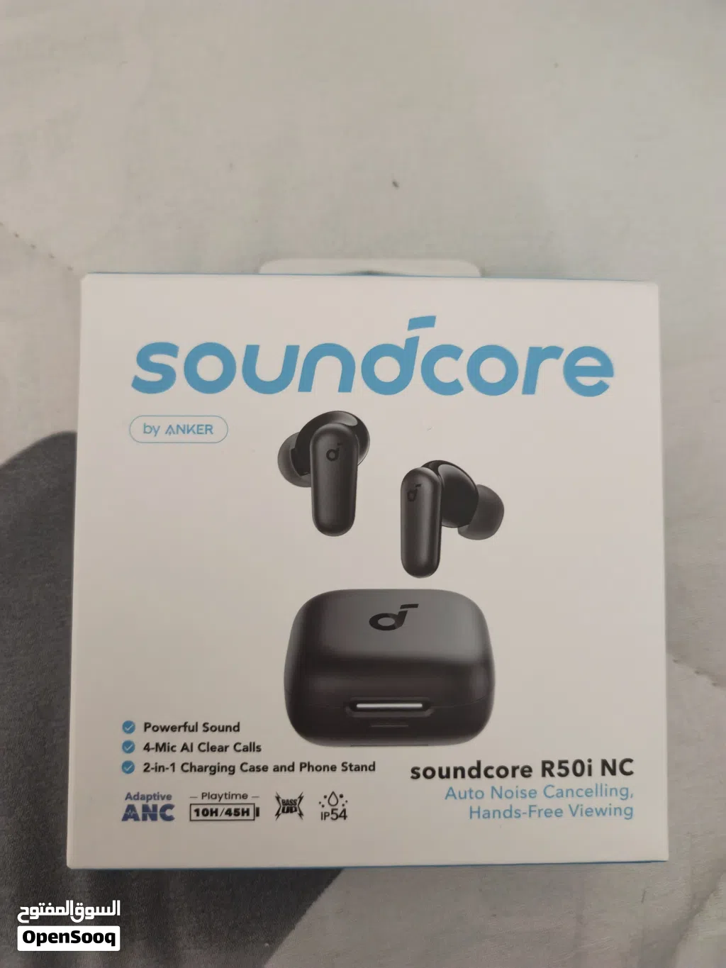 سماعات Soundcore R50i NC الأصلية لاسلكية بالكامل — عزل ضوضاء وراحة للاستخدام اليومي