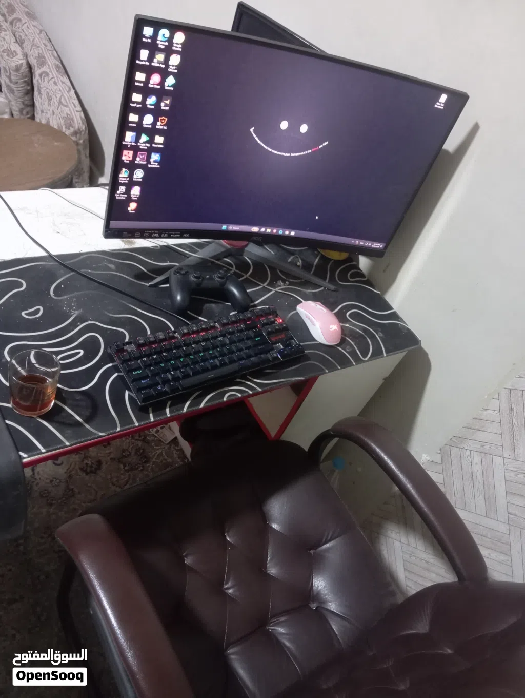pc gaming كامل بمواصفات عاليه بسعر حرق