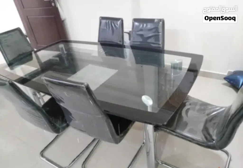 Glass Table with chairs
