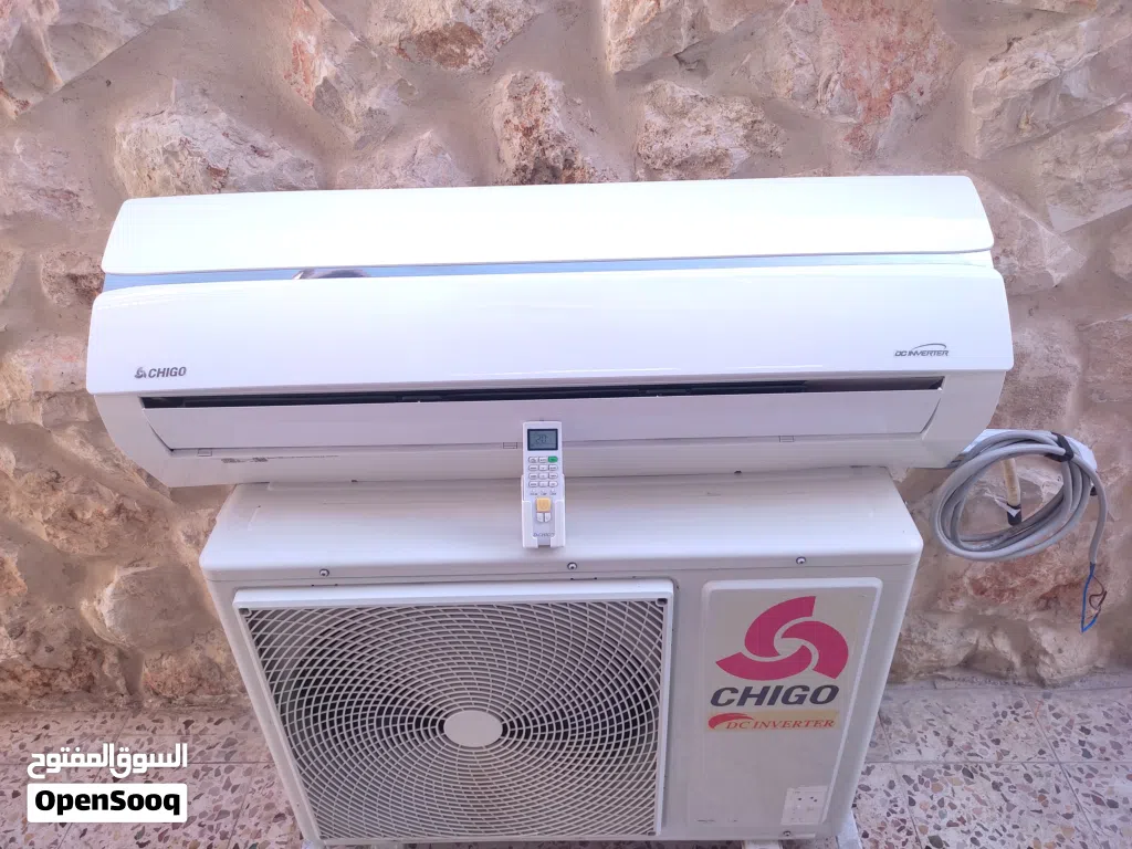 للتميز عنوان مكيف جيكو 2طن فل انفيرتر بحال الوكالة ماتور هتاشي ياباني روديتر نحاسي دبل داخلي وخارجي