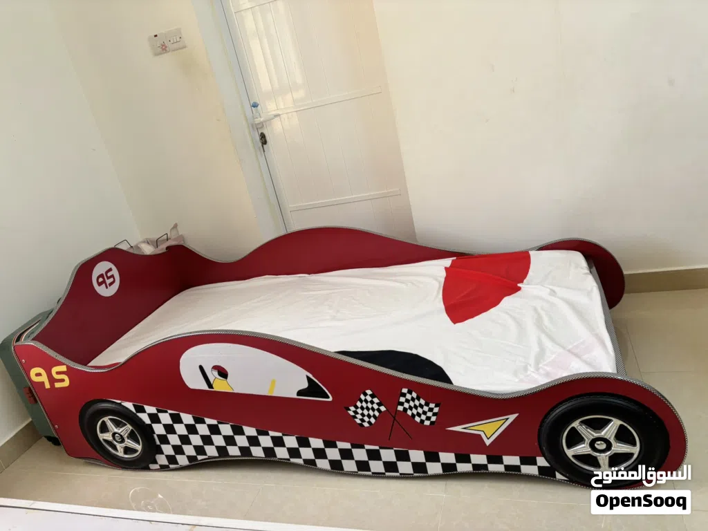Car bed with mattress