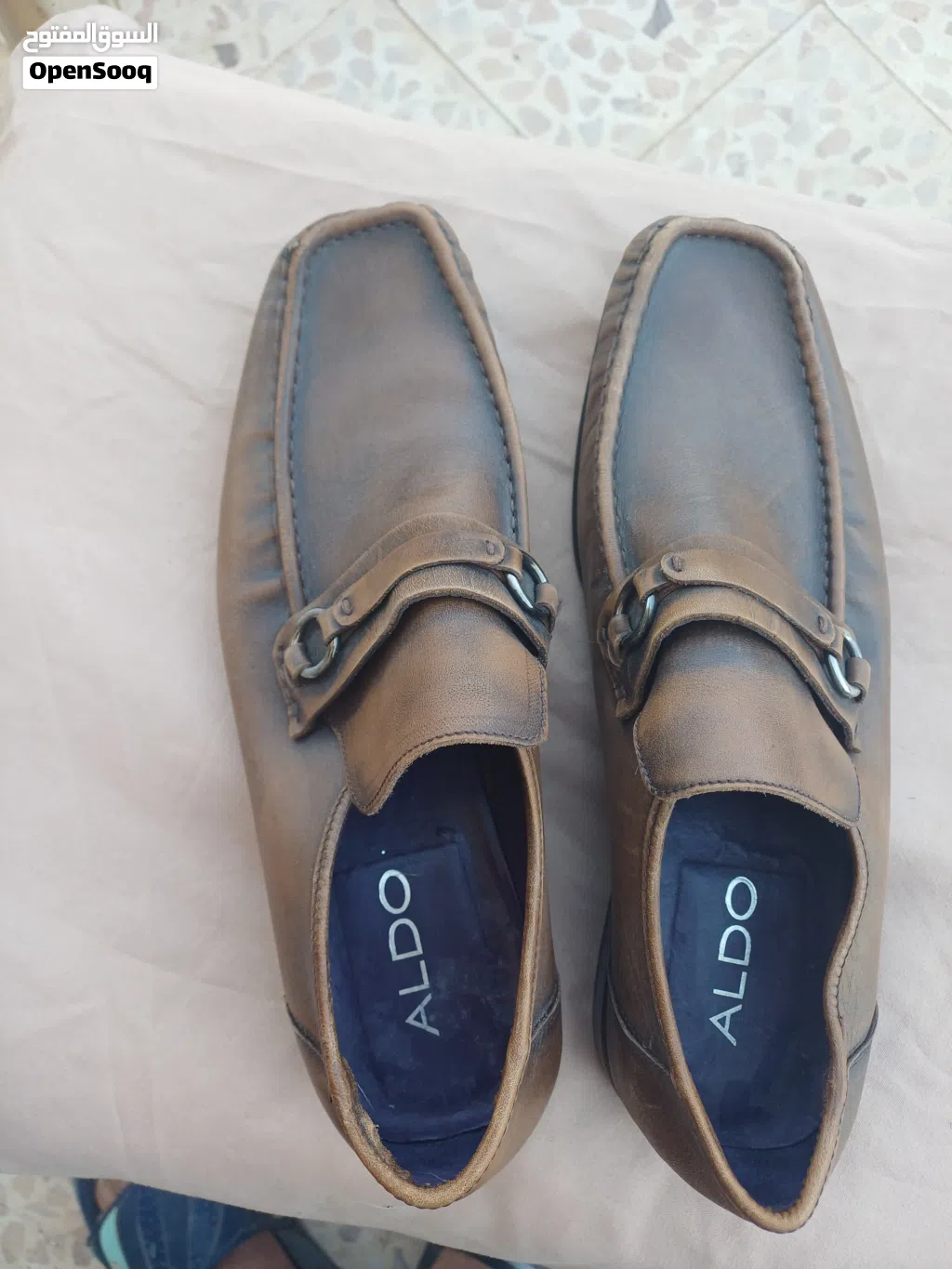 Men's genuine leather loafer shoes, ALDO brand, size 43