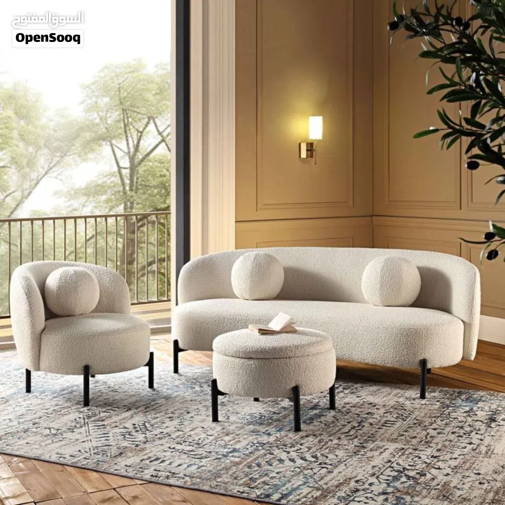 new models sofas L shaped and round sofa
