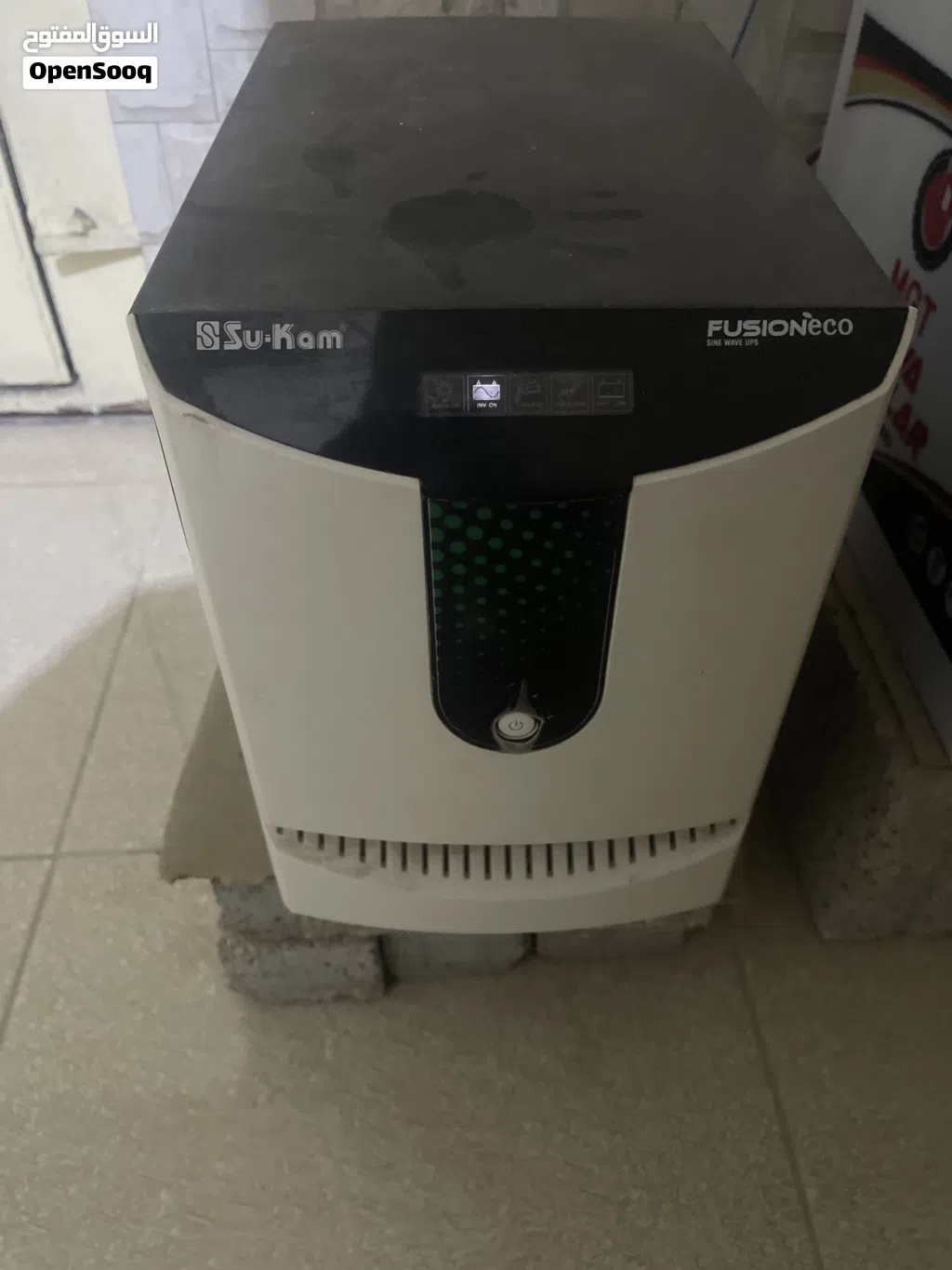 جهاز إنفرتر Su-Kam Fusion Eco (Sine Wave UPS) مع عدد 2 بطاريات MGT INVA Tubular IT750