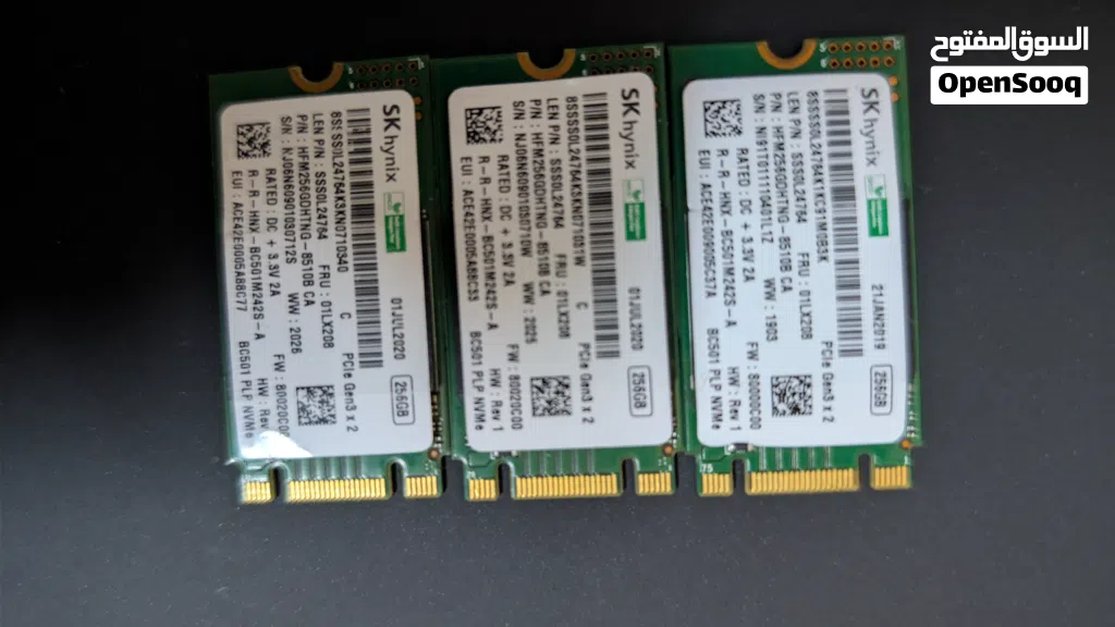 SK hynix 256 GB nvme القصيره فكك اجهزه جديده غير مستخدمه باقي 2