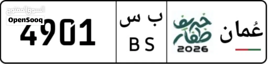 4901 BS numberplate