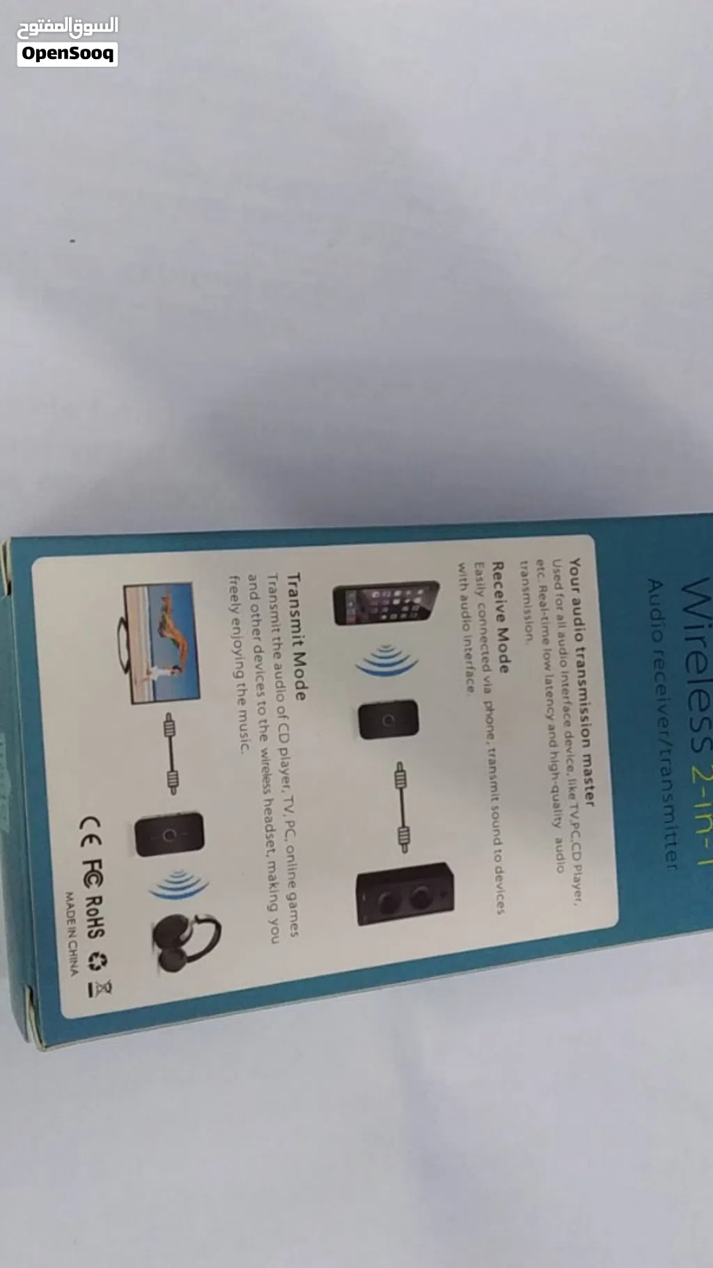Bluetooth V4.1 Transmitter Wireless A2DP Audio RCA to 3.5mm Aux USB Adapter Hub