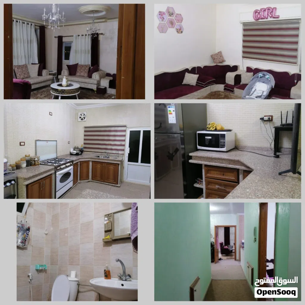 شقه للبيع مقابل البوابة الجنوبيه جامعة ال البيت مساحه 120 متر