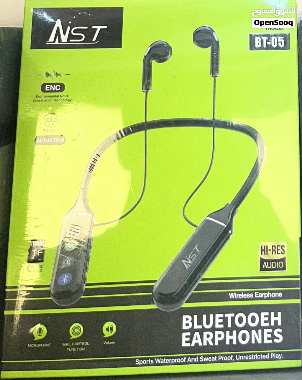 وصلت سماعة العنق اللاسلكية الرياضية NST Wireless Earphone (Model: BT-05)