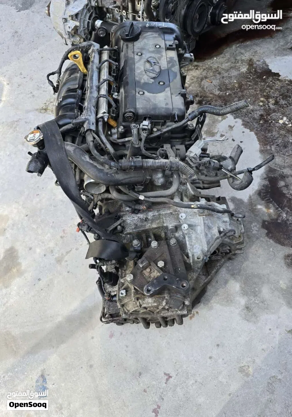 مكينة هيونداي 1.6 موديل 2014 وارد امريكي G4FC النترا كيا ريو اكسنت هاف كت نظيف Kia Hyundai engine