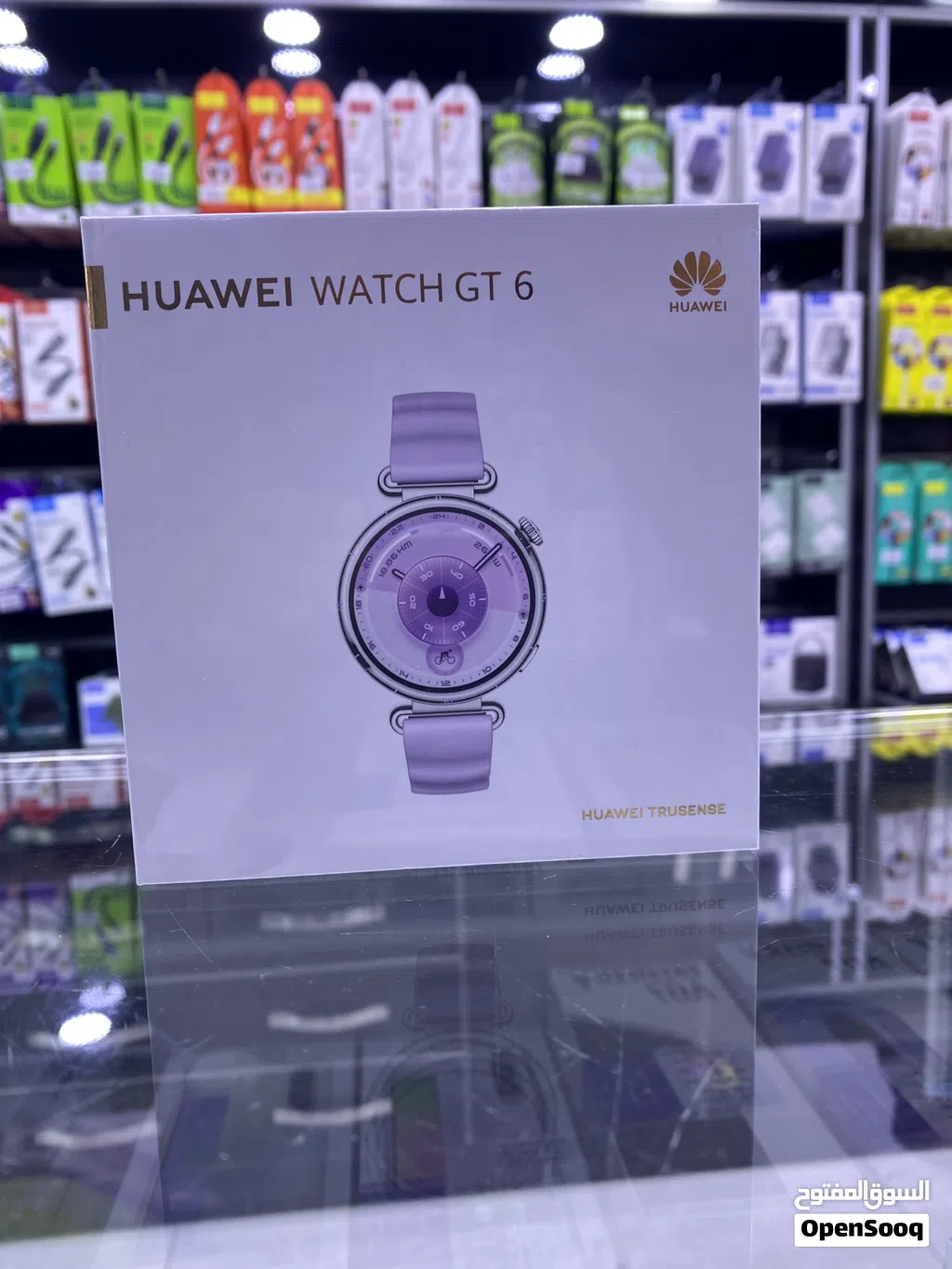 HUAWEI GT6 (41mm) purple ساعة هواوي الذكية باللون النهدي المميز متوفرة الآن ب افضل سعر كفالة ألوكيل