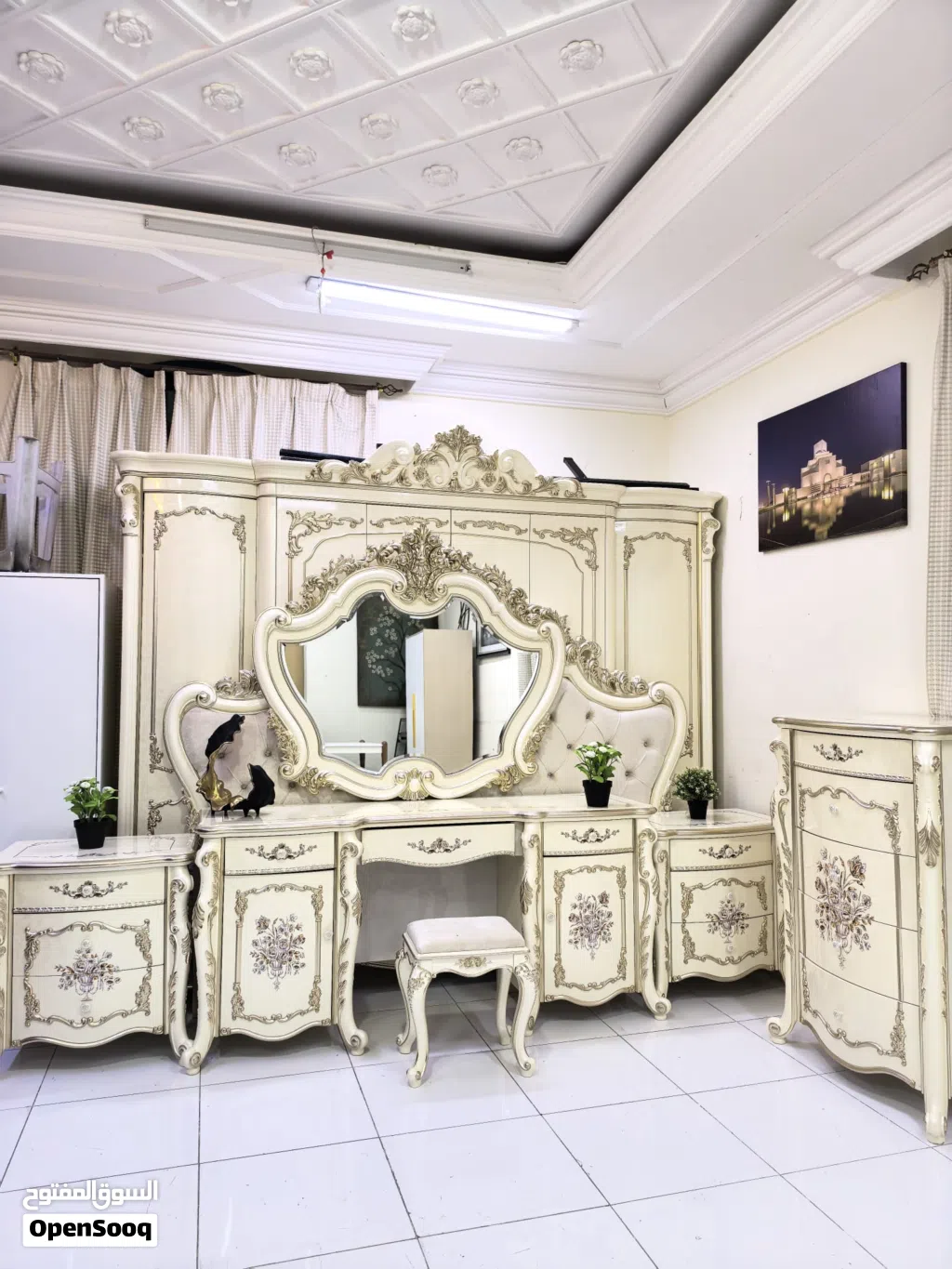 4 Luxury Bedroom set for.sale.If you need call me whatsapp.like new condition.
