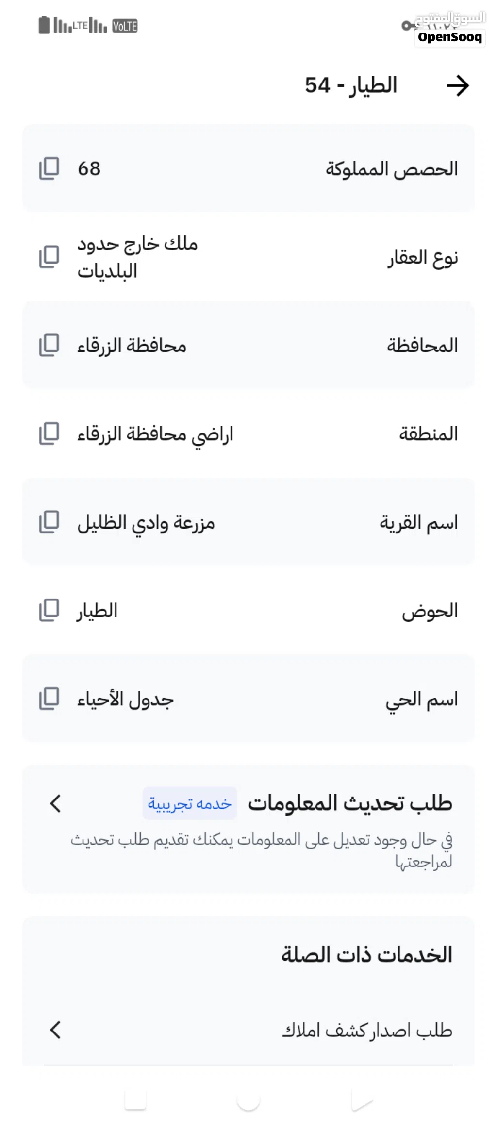 قطعة ارض للبيع المساحه 3 دونمات و 686 متر