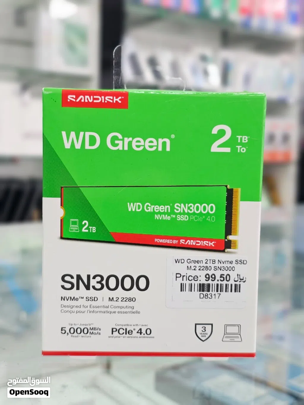 Brand New Sandisk WD Green 2TB SSD in Oman 2TB High Capacity