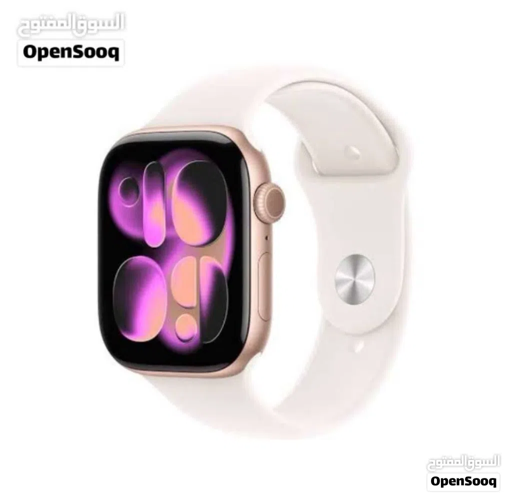 ساعة ابل series 10 حجم 42mm لون golden rose (السعر قابل للمكاسر البسيط)