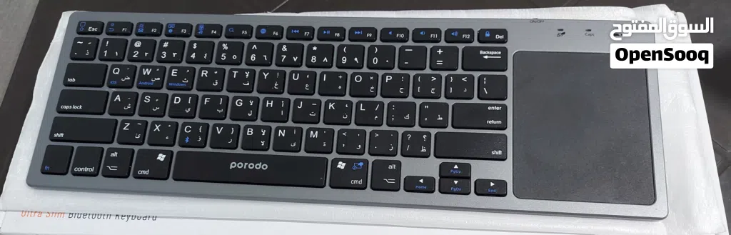 للبيع لوحة مفاتيح Porodo اللاسلكية الذكية مع لوحة اللمس.