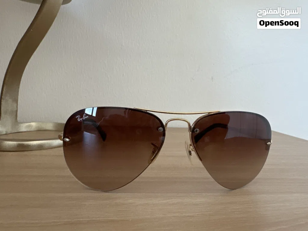 Rayban gold brown aviator max sunglasses