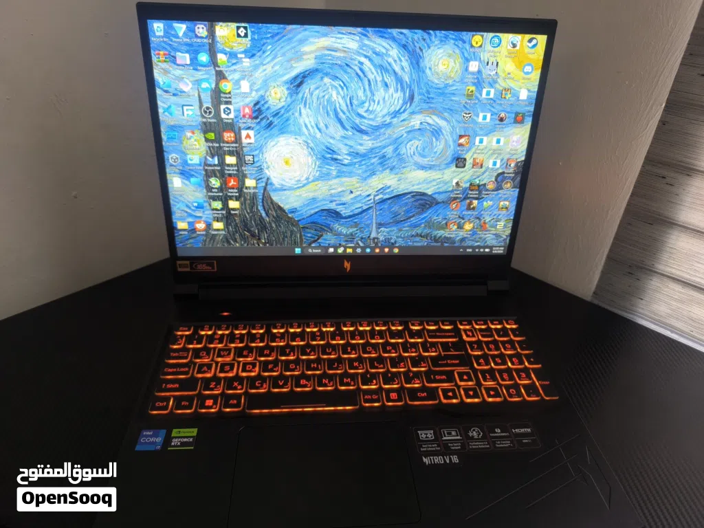 لابتوب كيمينك Acer Nitro V16 (i7 14th Gen / RTX 4060) نظيف جداً مع ضمان النبع