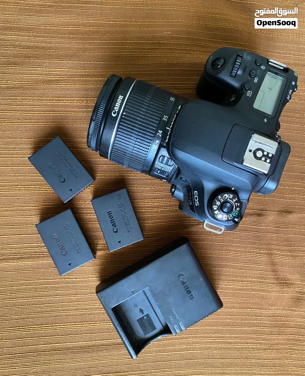 المحتويات: البودي بحالة جيدة جداً عدسة 50mm f/1.8 — عدسة البورتريه وعزل الخلفية، عدسة 18-55mm للاست