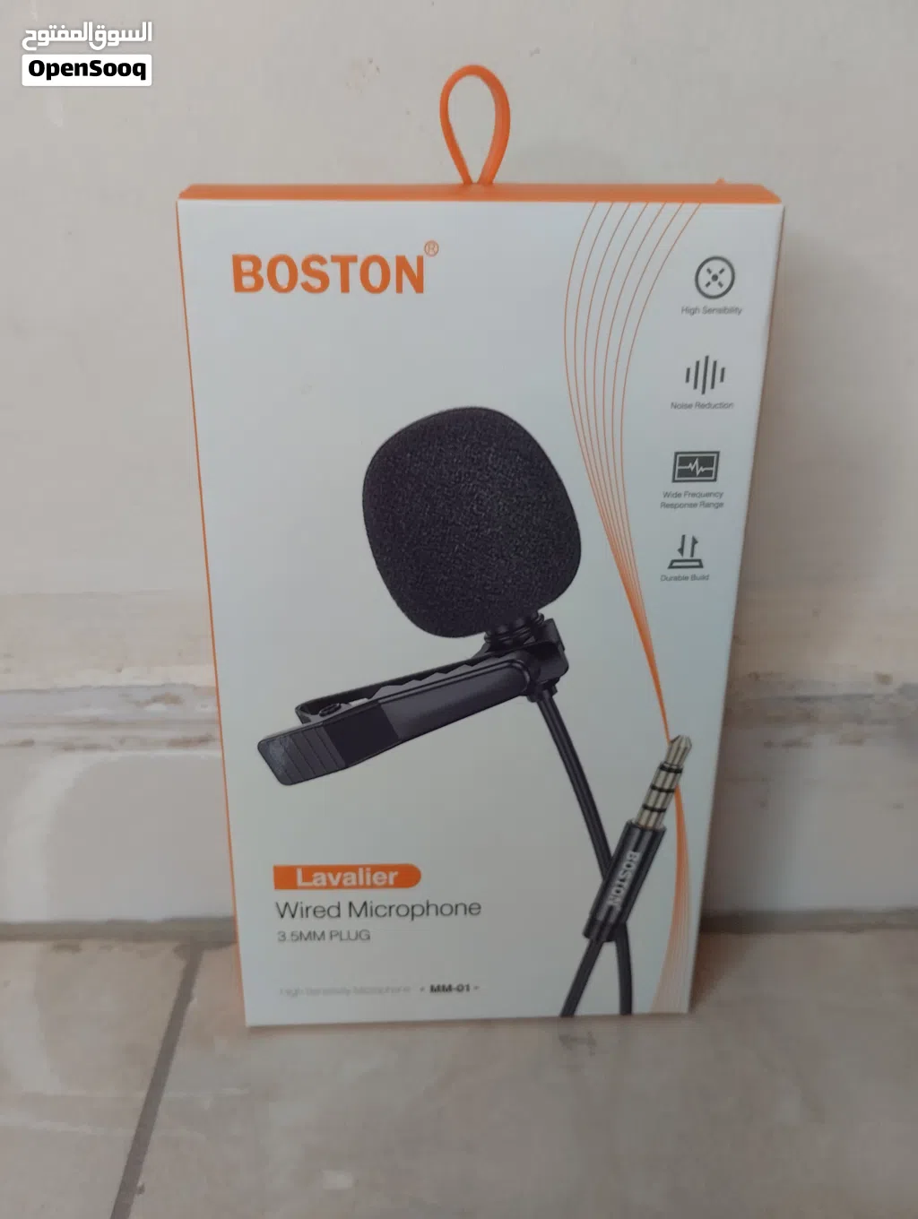 مايك بوسطن Boston MM-01 Lavalier سلكي (3.5mm) Boston MM-01 Wired Lavalier Microphone (3.5mm)