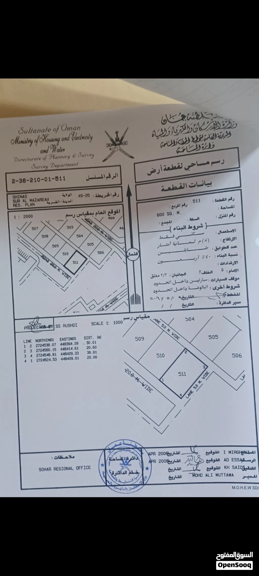سور المزاريع كورنر قريبة من منازل مسكونة