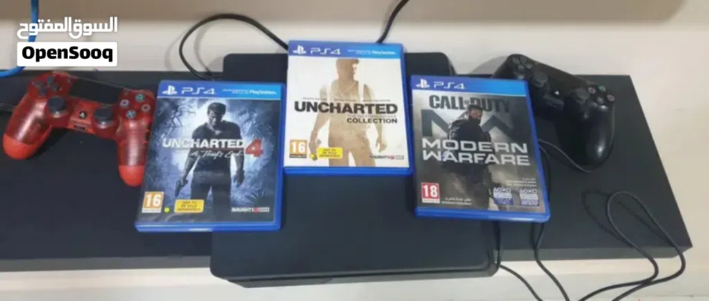 PS4 slim 500 gb less used
