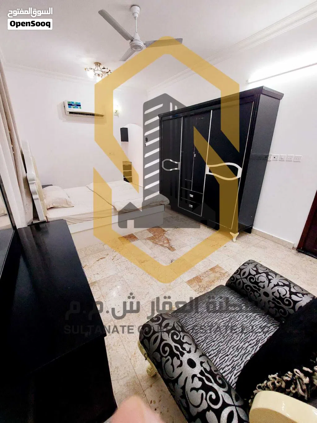 غرفة مفروشة جزئياً مع مطبخ تحضيري للعوائل و الموظفات في الانصب خلف نستو / شامل بدون عموله