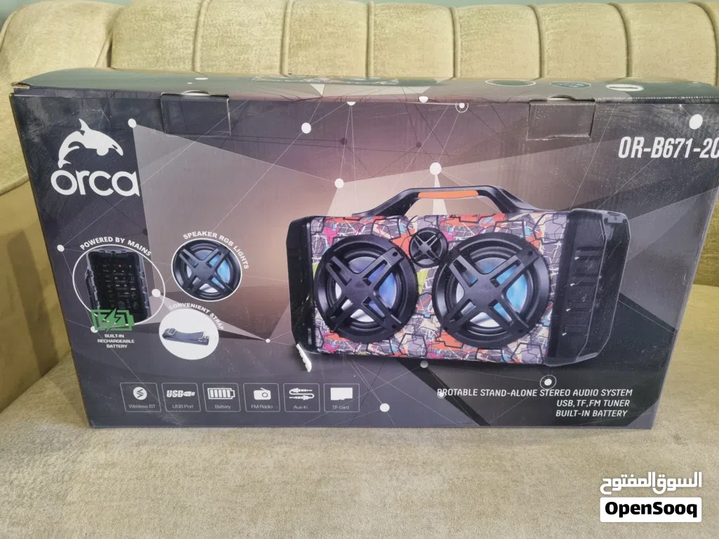 Orca portable stand-alone stereo audio system