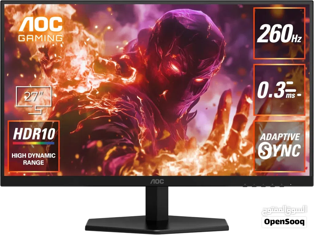 AOC GAMING Monitor Q27G40ZE 27" QHD 260Hz Fast IPS