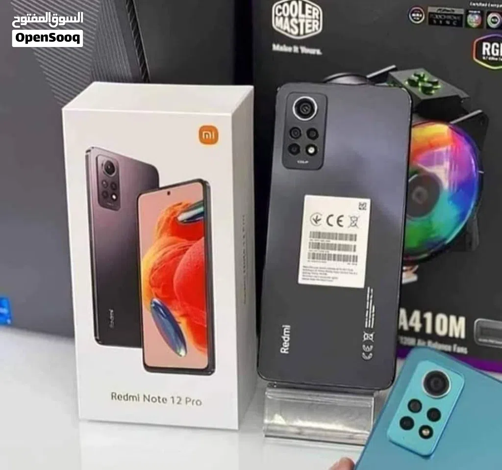 مستعمل اخو الجديد Not 12 pro رام 16 جيجا 256 أغراضة والكرتونه الأصلية متوفر توصيل