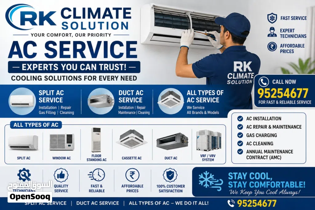 AC service & maintenance of split and HVAC