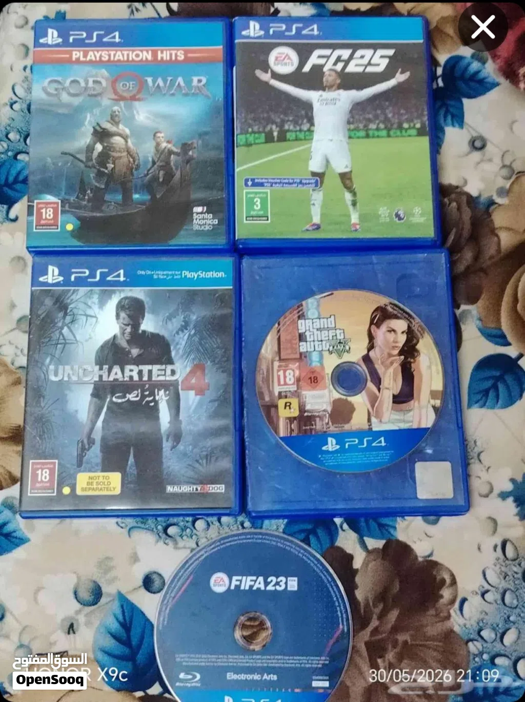 العاب بلايستيشن 4 شرايط PS4 نظيفة بدون خدوش شغالة 100٪