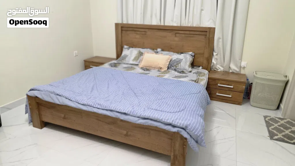 Modern wooden style bed-set
