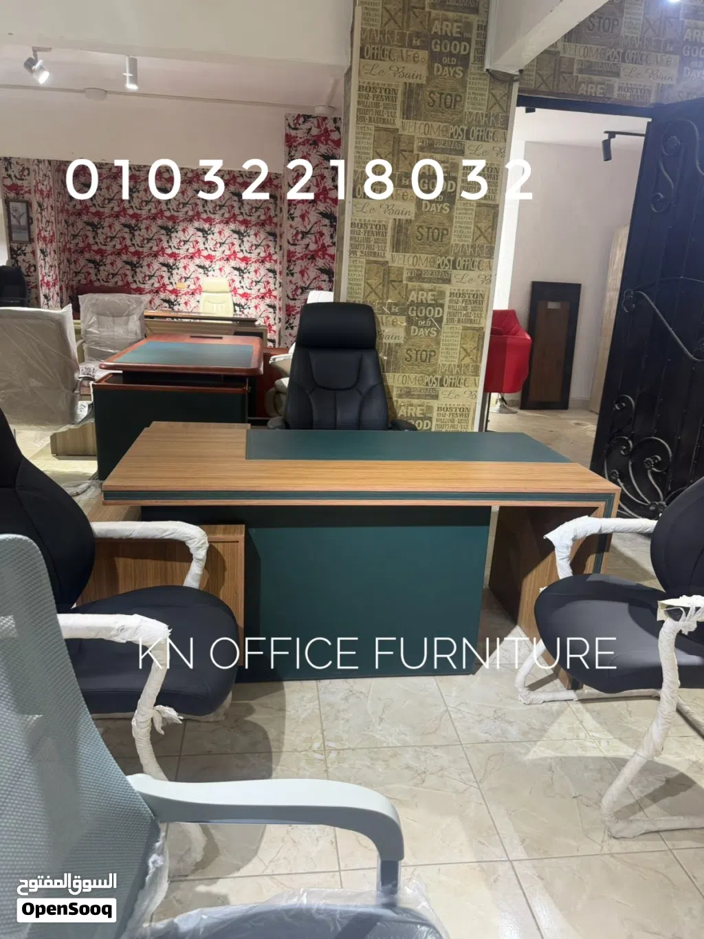 مكتب إداري 2م مستورد عالي الجوده من شركة kn office furniture