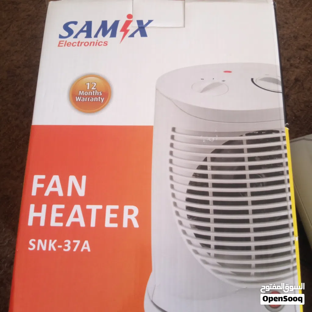دفاية كهربائية SAMIX Fan Heater 2000W جديدة بالكرتونة